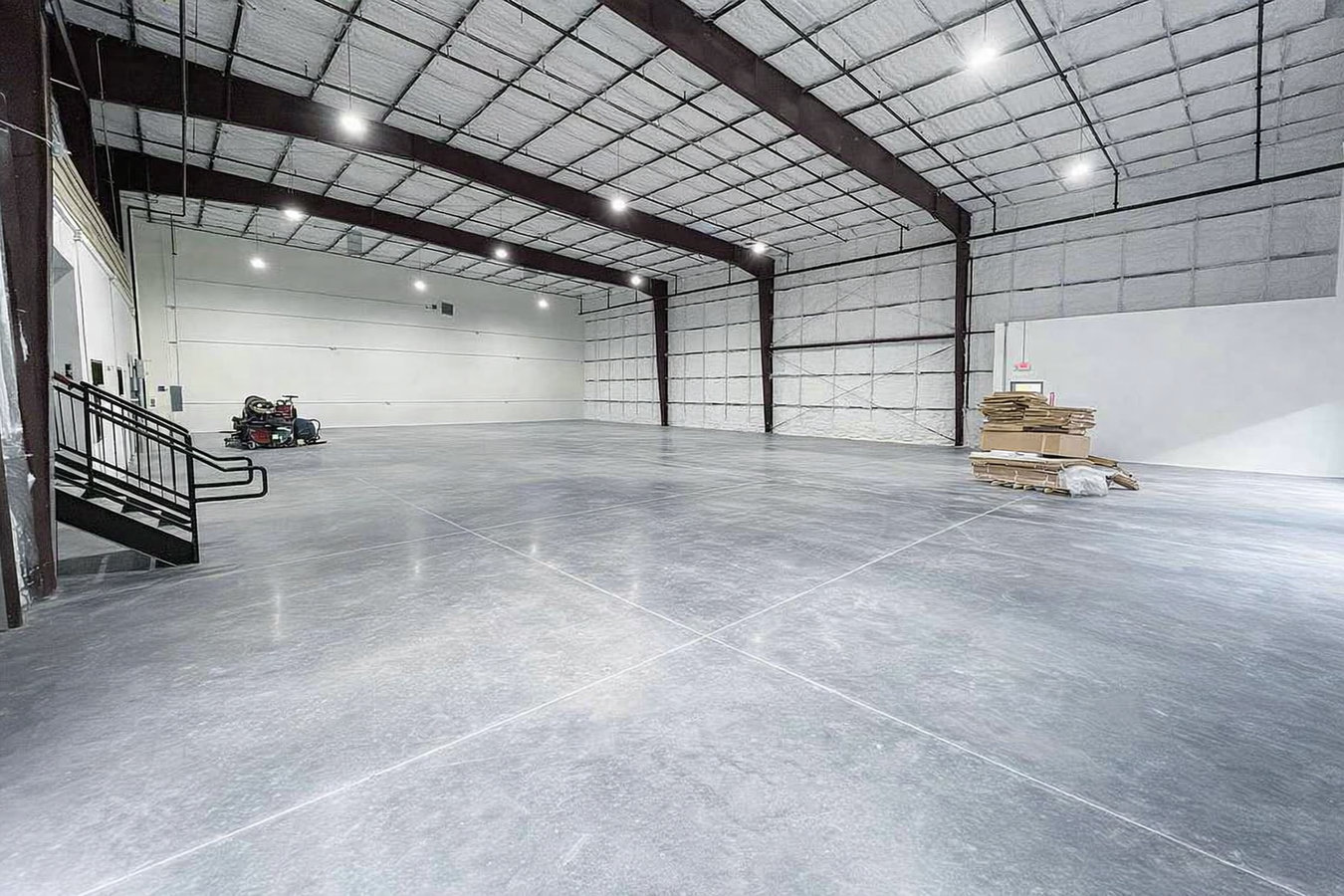 Concrete floor installation